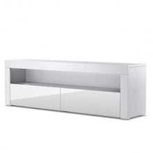 Load image into Gallery viewer, High Gloss TV Stand with LED Shelves and Drawers-White
