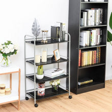 Load image into Gallery viewer, 4 Tiers Rolling Storage Cart Utility Trolley