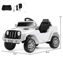 Load image into Gallery viewer, Battery Powered Kids Ride On Car with Remote Control-White
