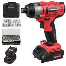 Load image into Gallery viewer, 18V Cordless Driver Impact Tool Kit with LED Light