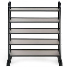 Load image into Gallery viewer, 5-Tier Metal Frame Shoe Rack Space-saving Shoe Organizer