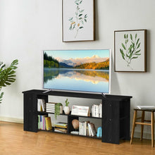Load image into Gallery viewer, Wood Storage Cabinet TV Stand for TVs up to 50"-Black