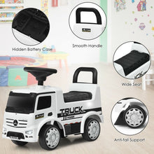 Load image into Gallery viewer, Children Push and Ride Racer Licensed Mercedes Benz Push Truck Car-White