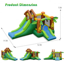 Load image into Gallery viewer, Kids Inflatable Jungle Bounce House Castle with Blower
