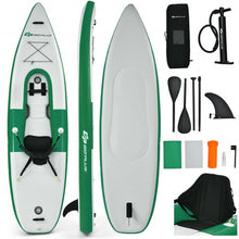 Load image into Gallery viewer, Inflatable Kayak Includes Aluminum Paddle with Hand Pump for 1 Person-Green