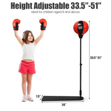Load image into Gallery viewer, Kids Punching Bag with Adjustable Stand and Boxing Gloves