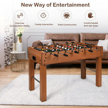 Load image into Gallery viewer, 48" Foosball Table Indoor Soccer Game-Brown