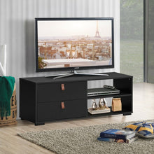Load image into Gallery viewer, Entertainment Media TV Stand with Drawers-Black