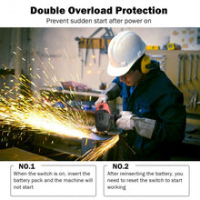 Load image into Gallery viewer, 20V Cordless Angle Grinder w/ 4.0Ah Lithium-Ion Battery & Charger