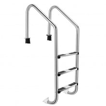 Load image into Gallery viewer, Stainless Steel Swimming Pool Ladder with Anti-Slip Step