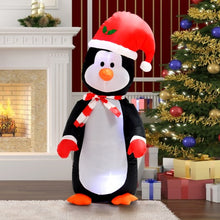 Load image into Gallery viewer, 4 ft Waterproof Inflatable Penguin Christmas Decoration