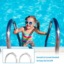 Load image into Gallery viewer, 2-Step Swimming Pool Ladder Stainless Steel with Non-Slip Steps