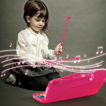 Load image into Gallery viewer, 25 Notes Kids Glockenspiel Chromatic Metal Xylophone-Pink