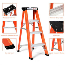 Load image into Gallery viewer, 3-Step Ladder Folding Step Stool Platform