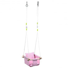 Load image into Gallery viewer, Indoor Outdoor Baby Canvas Hanging Swing-Pink
