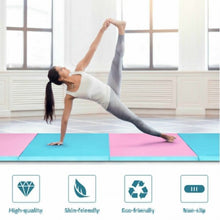 Load image into Gallery viewer, 4' x 10' x 2" Folding Gymnastics Tumbling Gym Mat-Blue