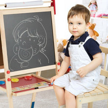 Load image into Gallery viewer, All-in-One Wooden Height Adjustable Kid's Art Easel