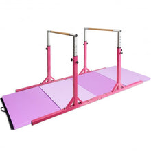 Load image into Gallery viewer, Kids Adjustable Width & Height Gymnastics Parallel Bars