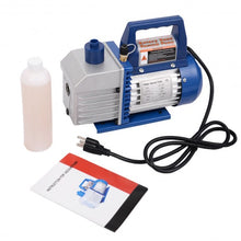 Load image into Gallery viewer, Single Stage 1/3HP 4CFM Rotary Vane Deep Vacuum Pump HVAC AC Air Tool R134 R410a