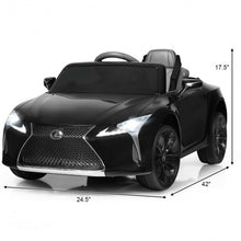 Load image into Gallery viewer, Kids Ride Lexus LC500 Licensed Remote Control Electric Vehicle-Black