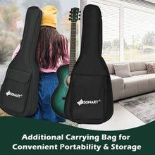 Load image into Gallery viewer, 40" Full Size Cutaway Acoustic Guitar Starter Guitarra Bundle Kit -Green