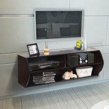 Load image into Gallery viewer, 48.5" 2 Tier Modern Wall Mounted Hanging Floating Shelf