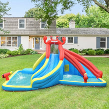 Load image into Gallery viewer, Inflatable Water Slide Crab Dual Slide Bounce House