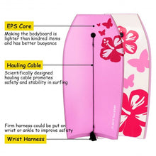 Load image into Gallery viewer, Goplus 41” Lightweight Bodyboard Surfing w/ Leash