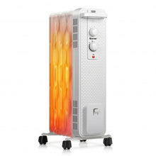 Load image into Gallery viewer, 1500 W Oil-Filled Heater Portable Radiator Space Heater w/Adjustable Thermostat