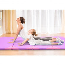 Load image into Gallery viewer, 4' x 10' x 2" Thick Folding Panel Fitness Exercise Gymnastics Mat-Purple