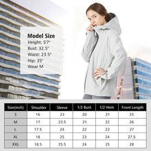 Load image into Gallery viewer, Women's Waterproof & Windproof Rain Jacket with Velcro Cuff-Gray-L
