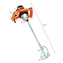 Load image into Gallery viewer, 1400W Electric Concrete Cement Mixer Handheld Plaster