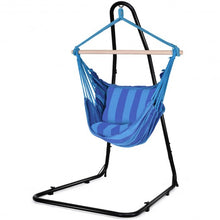 Load image into Gallery viewer, 4 Color Deluxe Hammock Rope Chair Porch Yard Tree Hanging Air Swing Outdoor-Blue