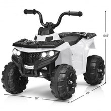 Load image into Gallery viewer, 6V Battery Powered Kids Electric Ride on ATV-White