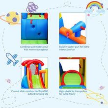 Load image into Gallery viewer, Inflatable Bounce House Water Slide with Climbing Wall