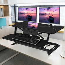 Load image into Gallery viewer, Electric Height Adjustable Standing Desk Coverter