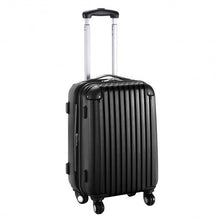 Load image into Gallery viewer, GLOBALWAY 20" ABS Carry On Luggage Travel Bag Trolley Suitcase 8 color-Black