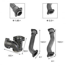 Load image into Gallery viewer, Power Stroke Turbo Diesel with Hardware Bellowed Up Pipe Kit