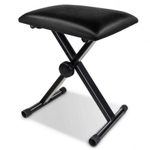 Load image into Gallery viewer, Adjustable Portable X-Style Leather Padded Piano Bench