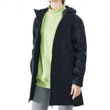 Load image into Gallery viewer, Hooded Women's Wind & Waterproof Trench Rain Jacket-Navy-XL