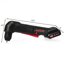 Load image into Gallery viewer, 12V Cordless Angle Drill with 3/8" Single Sleeve Chuck