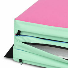 Load image into Gallery viewer, 6' x 4' Tri-Fold Gymnastics Mat Thick Folding Panel-Multicolor