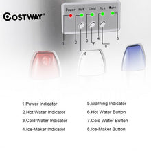 Load image into Gallery viewer, Top Loading Water Dispenser with Built-In Ice Maker Machine-Silver