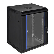 Load image into Gallery viewer, 18U Wallmount Data Network Cabinet with Locking Glass Door