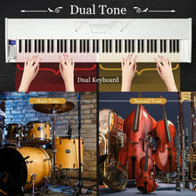 Load image into Gallery viewer, 88-Key Full Size Digital Piano Weighted Keyboard with Sustain Pedal-White