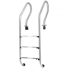 Load image into Gallery viewer, 3-Step Stainless Steel Non-Slip Swimming Pool Ladder