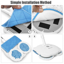 Load image into Gallery viewer, 5 Pack Electric Spin Mop Washable Microfiber Replacement Mop Pads