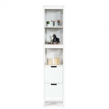 Load image into Gallery viewer, 5-Tier Multifunctional Bathroom Floor Cabine Storage with 2 Drawers
