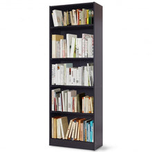 Load image into Gallery viewer, Modern 5-Tier Storage Media Shelf Cabinet Bookcase