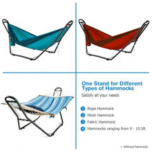 Load image into Gallery viewer, Indoor and Outdoor Hammock Frame Heavy Steel Frame Hanging Hooks